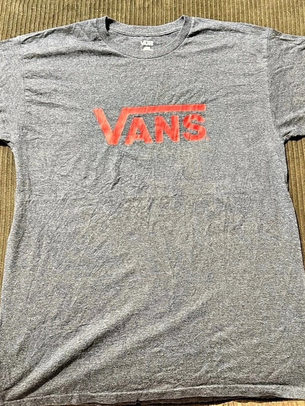 Vans Classic Logo Graphic Tee Gray Large